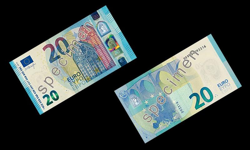 Argent : et voici le nouveau billet de 20 euros !
