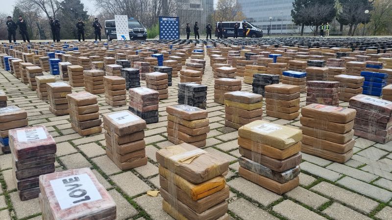 La police espagnole a saisi 8 tonnes de cocaïne dans le port d'Algésiras