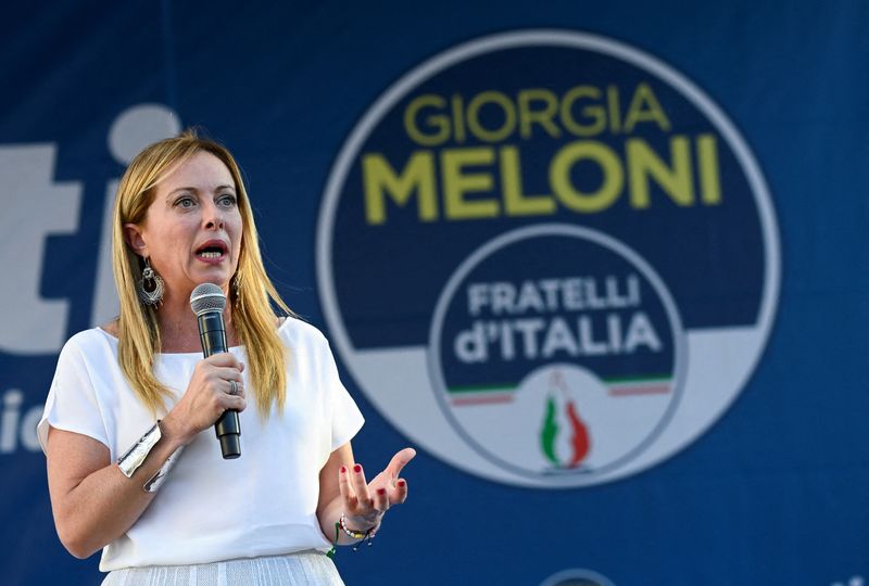 Giorgia Meloni, grande favorite des législatives italiennes de dimanche