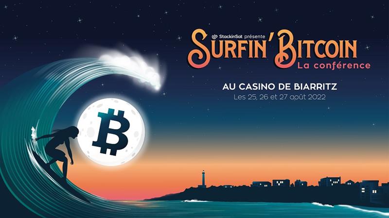 La 3e édition de Surfin’Bitcoin se tiendra du 25 au 27 août à Biarritz